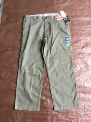 DOCKERS Pacific On The Go Pants Straight Fit Stretch Straight Leg Gray Green 36”