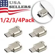 1~4 TypeC To Micro SD TF Card Reader OTG USB Adapter Converter For Samsung Phone