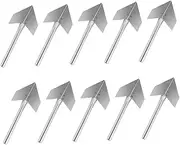 HOMSFOU 10pcs Corner Trowel Durable Drywall Repair Tool Ergonomic Handle for Comfortable Use Precision Scraping for Smoother Corners for Masonry and DIY Projects