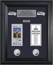 Seattle Seahawks Super Bowl Championship Ticket Coin Frame