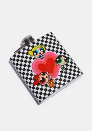 [Dolls Kill x The Powerpuff Girls] Better Together Checkered Flask