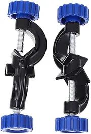 KICHOUSE 2Pcs Adjustable Stand Clamp Holder for Laboratory Equipment Versatile Boss Head Clips for Home and Research Use Easy to Rotate Knobs for Accurate