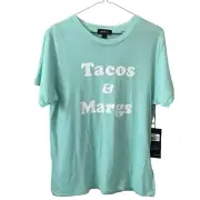 Wildfox Happy Hour Keke T-Shirt Tacos & Margs NEW $78