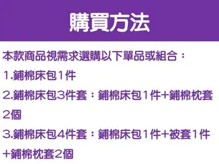 [Special Price] 《2件免運》16花色 抗菌防蹣 物理防蹣 雙重防蹣 150公分寬 標準雙人床 加高鋪棉床包3件套 床包1+枕套2