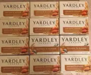 Lot of 12 Yardley London Oatmeal & Almond Moisturizing Bath Bar 4.25 oz Soap