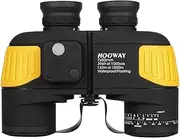 7x50 Waterproof Fogproof Military Marine Binoculars w/Internal Rangefinder & Compass for Navigation,Boating,Fishing,Water Sports,Hunting and More
