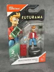 2017 Mega Construx Heroes Series 2 Futurama Fry Figure **package Taped