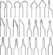 ITROLLE Pyrographic Tip Kit 23PCS Nichrome Pyrography Wire Pen Nibs Wood Burning Tips Carving Heating Wire Replacement for High Impedance Pyrography Machine Wood Burning Wire Nibs