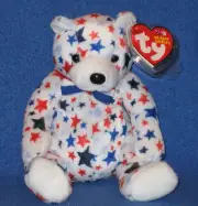 TY WHITE the BEAR BEANIE BABY - MINT with MINT TAGS
