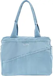 Studio Bag: Art Supply Storage Organizer & Pottery Tool Bag, Washable Craft Tote, Knitting Yarn Bag, Crochet Project Bag, 30 Pockets, 15+ Canvas Colors, Artist Bag for Adults (Blue Skies)