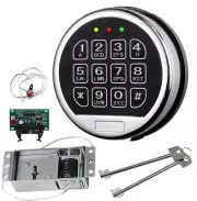 Gun Safe Lock Replacement Electronic Safe Lock with Solenoid Lock & 2 Master Key