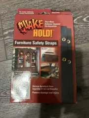 Quake Hold! Furniture Safety Straps Model 4162 ~ Antique Brown Color ~ New