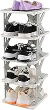 Minekkyes 5 Tier Vertical Shoe Rack Small, Collapsible Shoe Rack for Front Door Entrance, Entryway, Bedroom