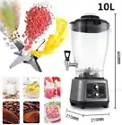 Commercial Blender Mixer Food Processor Fruit Juicer Smoothie Ice Crush 10L