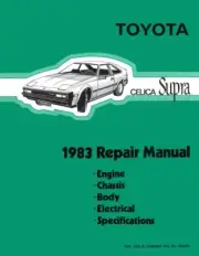 1983 Toyota Celica Supra Shop Service Repair Manual Book Engine Drivetrain OEM