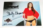 2014 Benchwarmer SHELBY CHESNES Hockey #22 Gold Foil Auto PLAYBOY Playmate Sexy