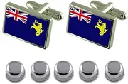 [Select Gifts] Shirt Dress Studs Port of London Civil England Flag Cufflinks
