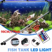 Aquarium Light Fish Tank LED Bar Lamp Submersible Waterproof White Blue RGB 98cm