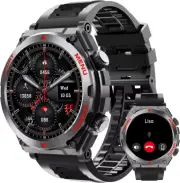Military Smart Watch for Men with Answer/Make Call HR for Samsung Galaxy Z Flip4