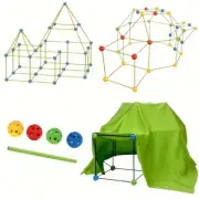 156pcs Fortress Building Toy Kit Colorful Geometric Shape DIY Educational Blocks