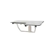Phenolic White Slats 32x22 400-WS Fold Down Shower Seats With Wall Support