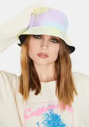 Back In The Groove Reversible Tie Dye Bucket Hat
