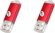 Binxind 2X USB 2.0 Flash Memory Stick Pen Drive Storage Thumb Color:Red Capacity:512MB
