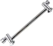 Shower Arm Extension with Lock Joints 11 Inch Adjustable Height Angle Shower Arm Polished Chrome Brass Shower Head Extension Arm for Handheld Rainfall Shower Head