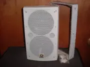 P. AUDIO SYSTEMS 100FMT, 100 watt, 2 way PA speaker, white