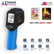 Digital IR Infrared Thermometer Handheld Non-Contact Thermal Heat Sensor Kitchen