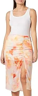 [aleva] Women's Skirt 19329619-al04, Multicoloured, M, Orange Multi-Coloured, M, Orange Multi-Coloured, M