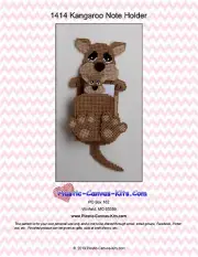 Kangaroo Note Holder-Plastic Canvas Pattern or Kit