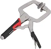 11 Inches C Clamp Locking Pliers Welding Woodworking Tool Rotatable Chuck Comfortable Handle Pocket Hole Clamp