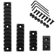 3 5 7 13Slots Picatinny Rail Section for Keymod&M-lok Mount System_Black