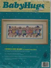 Dimensions BabyHugs Chorus Line Bears Counted Cross Stitch Kit 135496 NIP