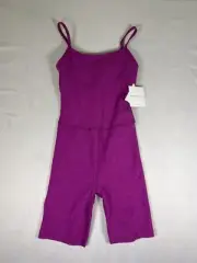 Beyond Yoga One Piece Spacedye Get In Gear Biker Jumpsuit Purple Size XS NWT
