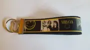 Nirvana inspired 6" Keychain Key Fob Wrist Strap Key Ring Rock Music Merch Gift