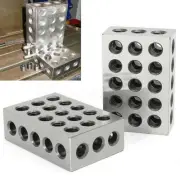 2x Matched Pair Ultra Precision 1-2-3 Blocks 23 Holes .0002" Machinist