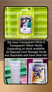 Card Storage Boxes - NEW For Sleeved Cards * 5-PACK BUNDLE !! Stackable