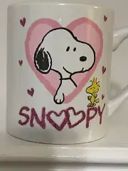NEW Peanuts SNOOPY 16oz CUP/MUG ~ Woodstock Heart