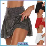 WOMEN ATHLETIC PLEATED TENNIS GOLF SKIRT WITH SHORTS WORKOUT