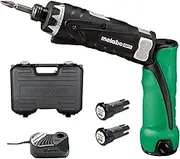 Metabo HPT Cordless Screwdriver Kit | 3.6V | 2 Lithium Ion Batteries | Dual Position Handle | LED Light | 21 Clutch Settings | Lifetime Tool Warranty | DB3DL2