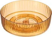 GRADENEVE Transparent Rotating Desktop Organizer Rack Multi Functional Kitchen Storage for Sundries Stationery and Makeup Sturdy Great for Bathroom and Countertop Use Housewarming Present