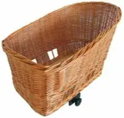 Basil H.R Pet Basket " Wicker Braun Bicycle Rear