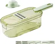 Slicer for Kitchen | Cheese Slicer - Kitchen Tool with Container Vegetable Grater for Food Prep Restaurant Salad Potato Carrot BBQ Camping