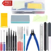Rustark 21Pcs Modeler Basic Tools Craft Set Hobby Building Tools Kit for Gundam