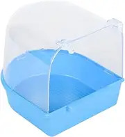 DECOMELODY 1pc Covered Parrot Bath for Cage Light Bath for Small Canaries Finches Lovebirds Durable Design Bathing for Small Birds