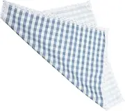 LABRIMP Microwave Cover Oven Cover Square Pattern Blue 60cm Tablecloth Microwave Protector Material
