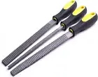 Aihuiwood Rasp File Set 3 Pack Wood File Woodworking Files, Round, Half-Round, F