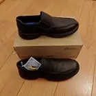 Clarks Bradley Step Men's Slip On Shoes Size 9 Black Tumbled Leather New in Box